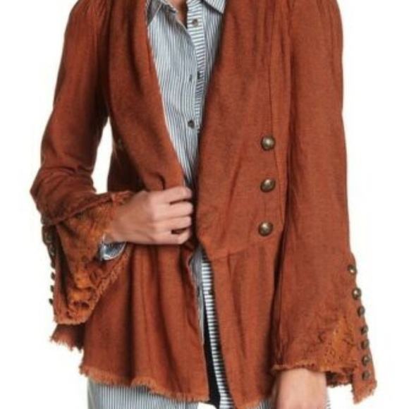 Anthropologie free people flare sleeve jacket xs - Picture 8 of 8